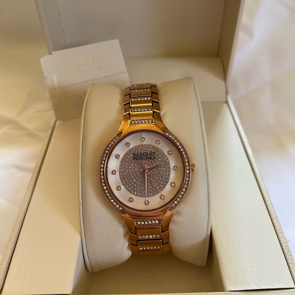 Rose gold watch